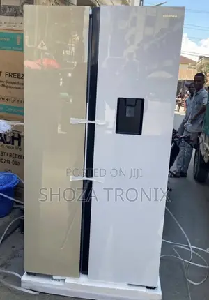 *Hisense Fridge H670sdk-Wd Khaki and White(508l)