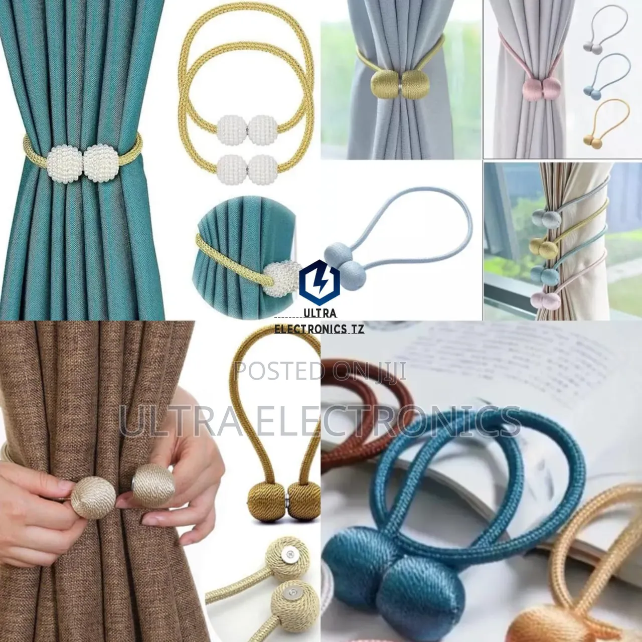 Magnetic Curtain Tie Kifaa Maridadi Chenye Sumaku Cha Kufungia Mapazia