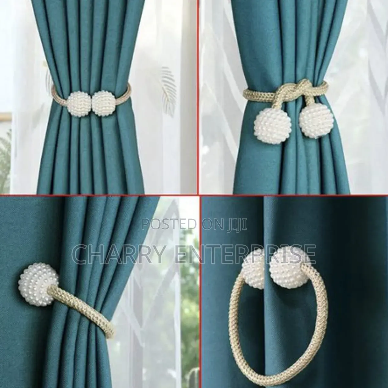 Magnetic Curtain Tie Kifaa Maridadi Chenye Sumaku Cha Kufungia Pazia