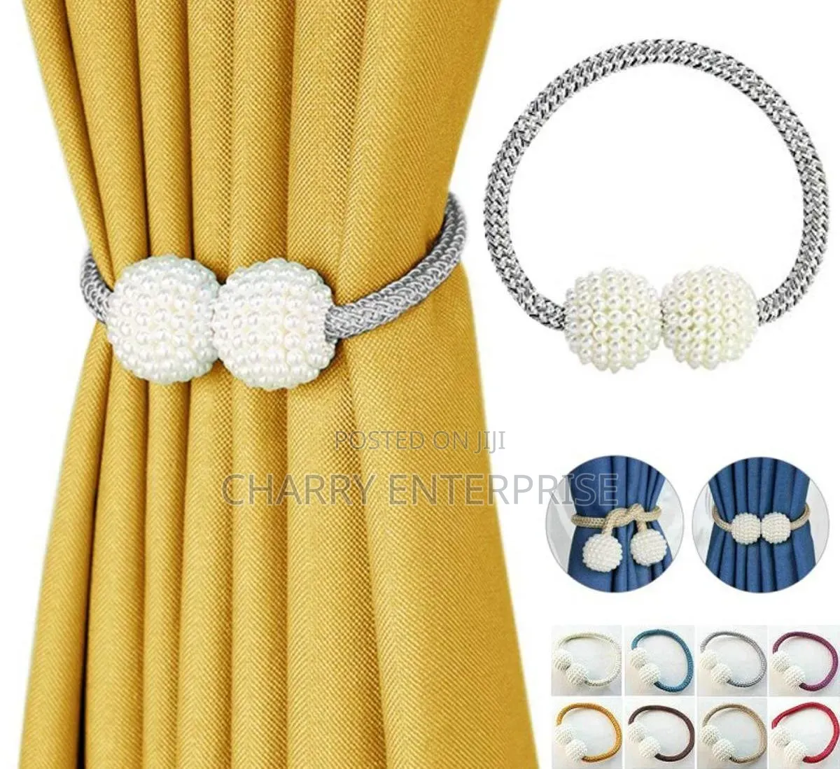 Magnetic Curtain Tie Kifaa Maridadi Chenye Sumaku Cha Kufungia Pazia