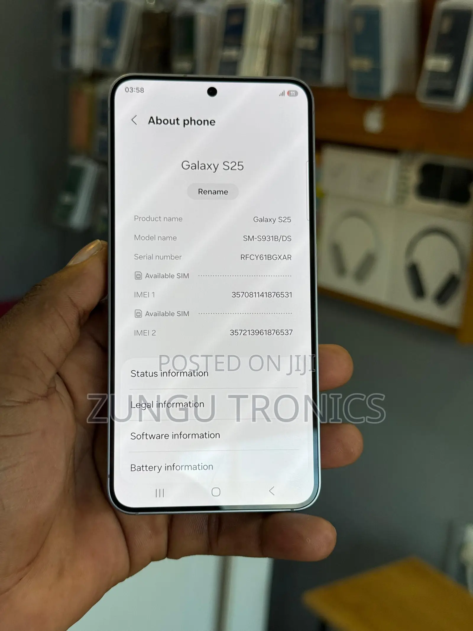 Samsung Galaxy S25 256 GB Silver