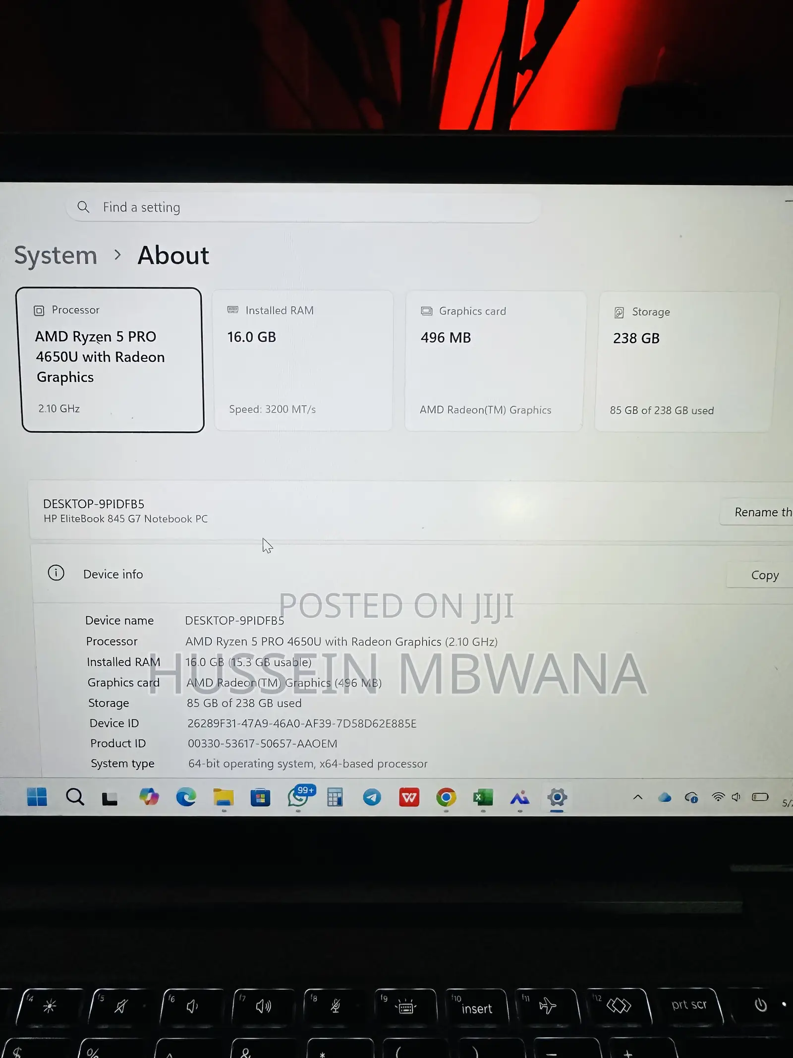Laptop HP EliteBook 840 G5 16GB Intel Core i5 SSD 256GB
