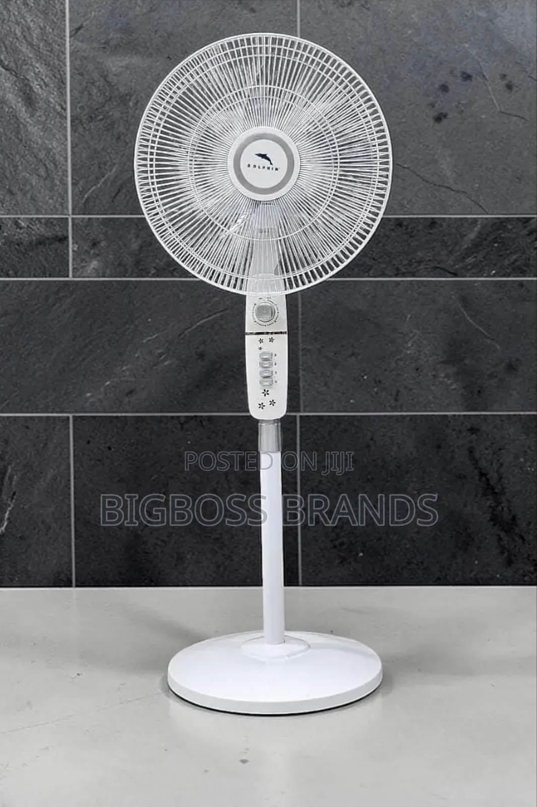Dolphin Stand Fan 18 Size [White]