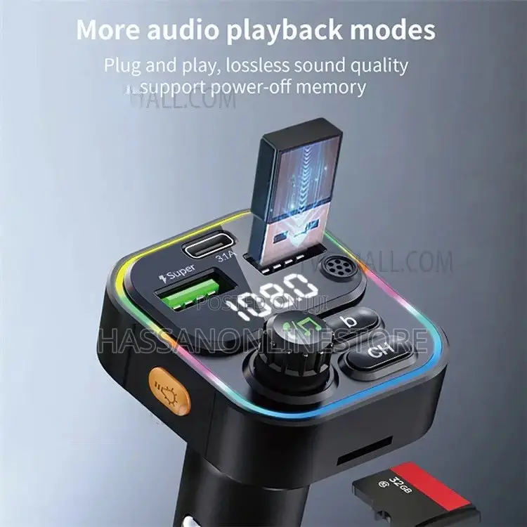 Budi Cct05b Bluetooth Fm Transmitter Car Charger