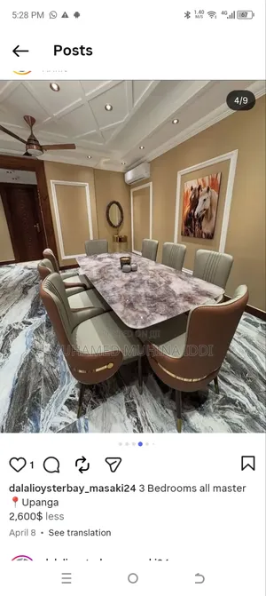 Furnished 3bdrm Apartment in Upanga for rent