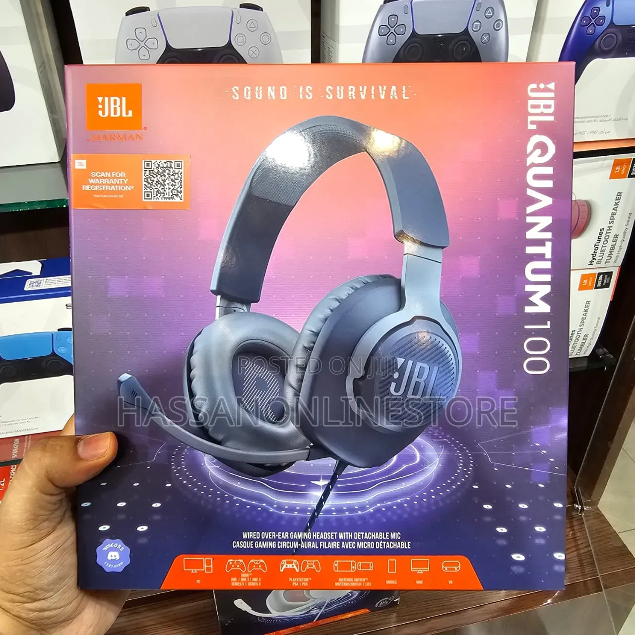 JBL Quantum 100 Wired Over-Ear Gaming Headset