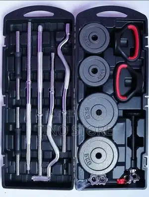58kg Chrome Barbell and Dumbell Full Set
