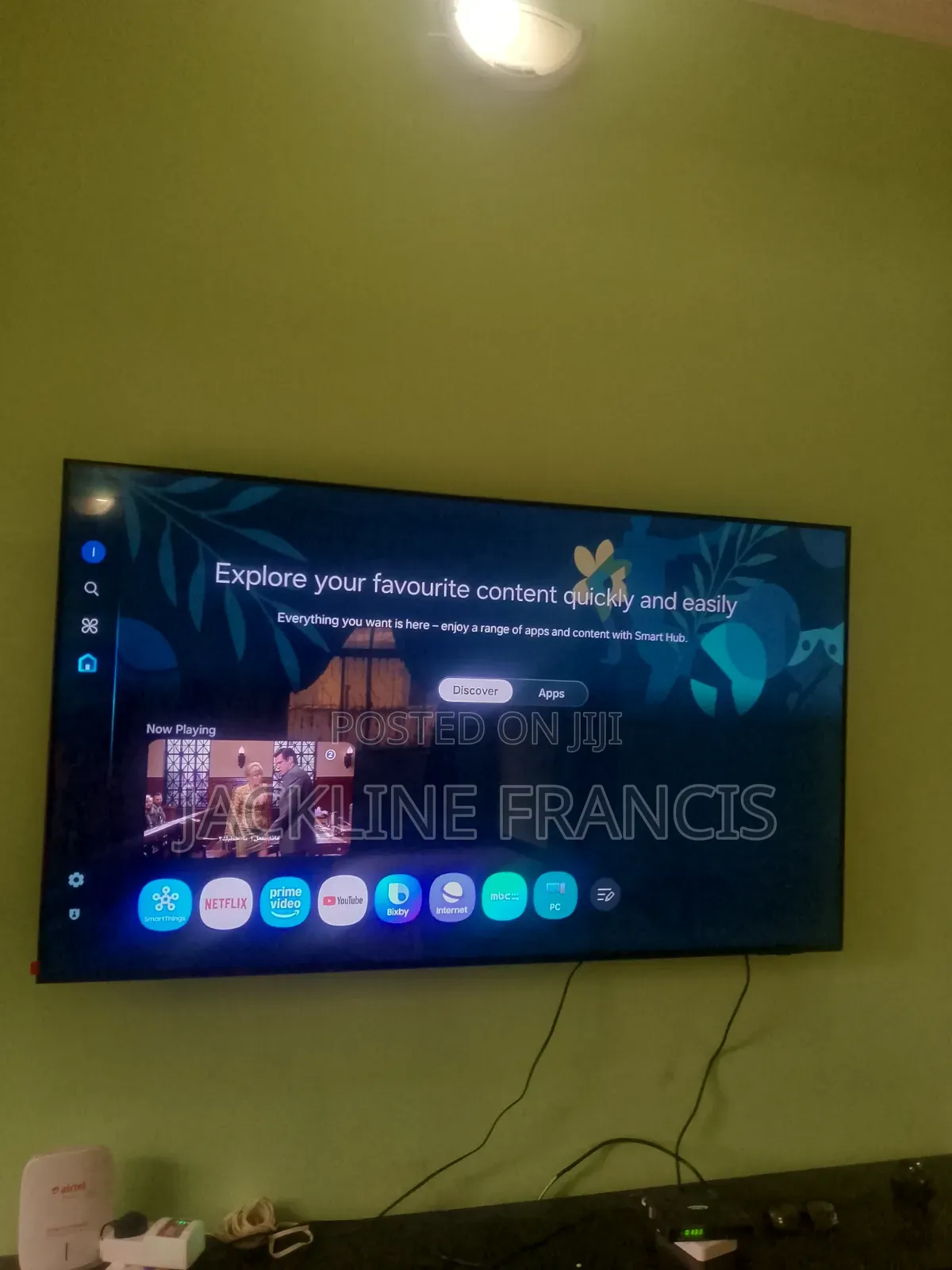 Samsung Smarttv. Inch 65, Ina Miez 4 Waranty 1 Year. Mali Safi