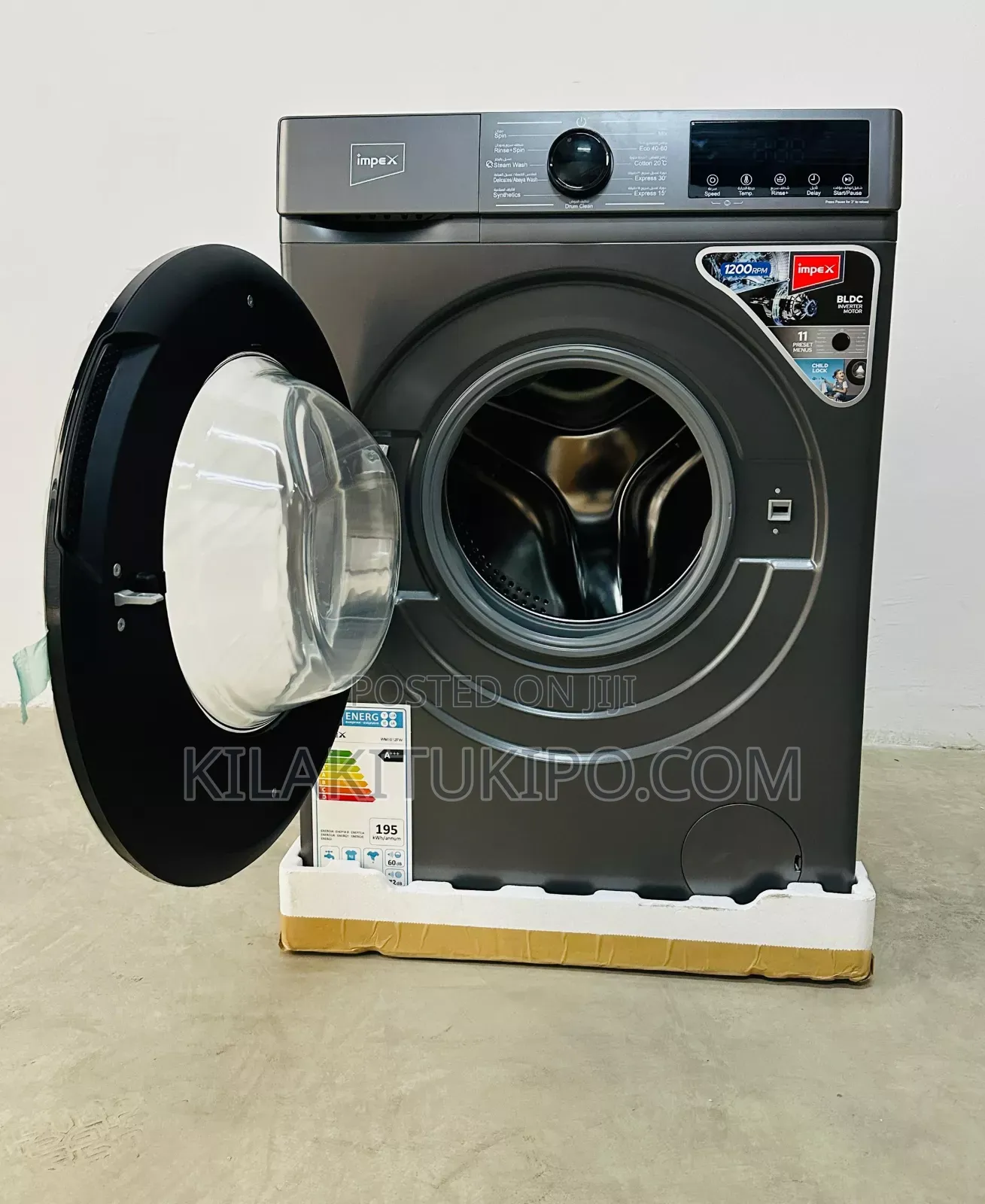 Impex Front Load Washing Machine 8kg.