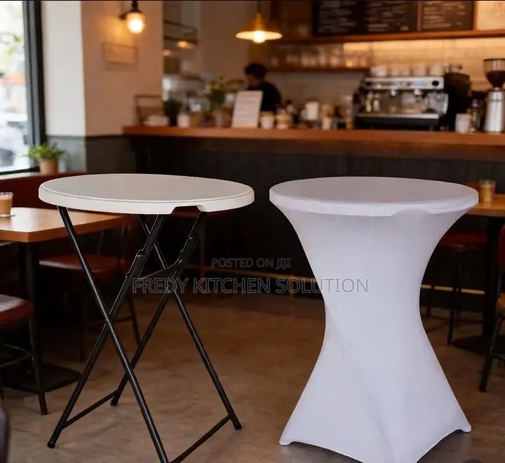 High Top Round Folding Cocktail Table