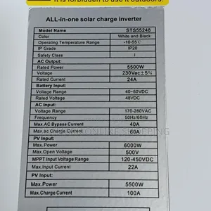 Solarthon Solar Storage Inverter Hsi 5500