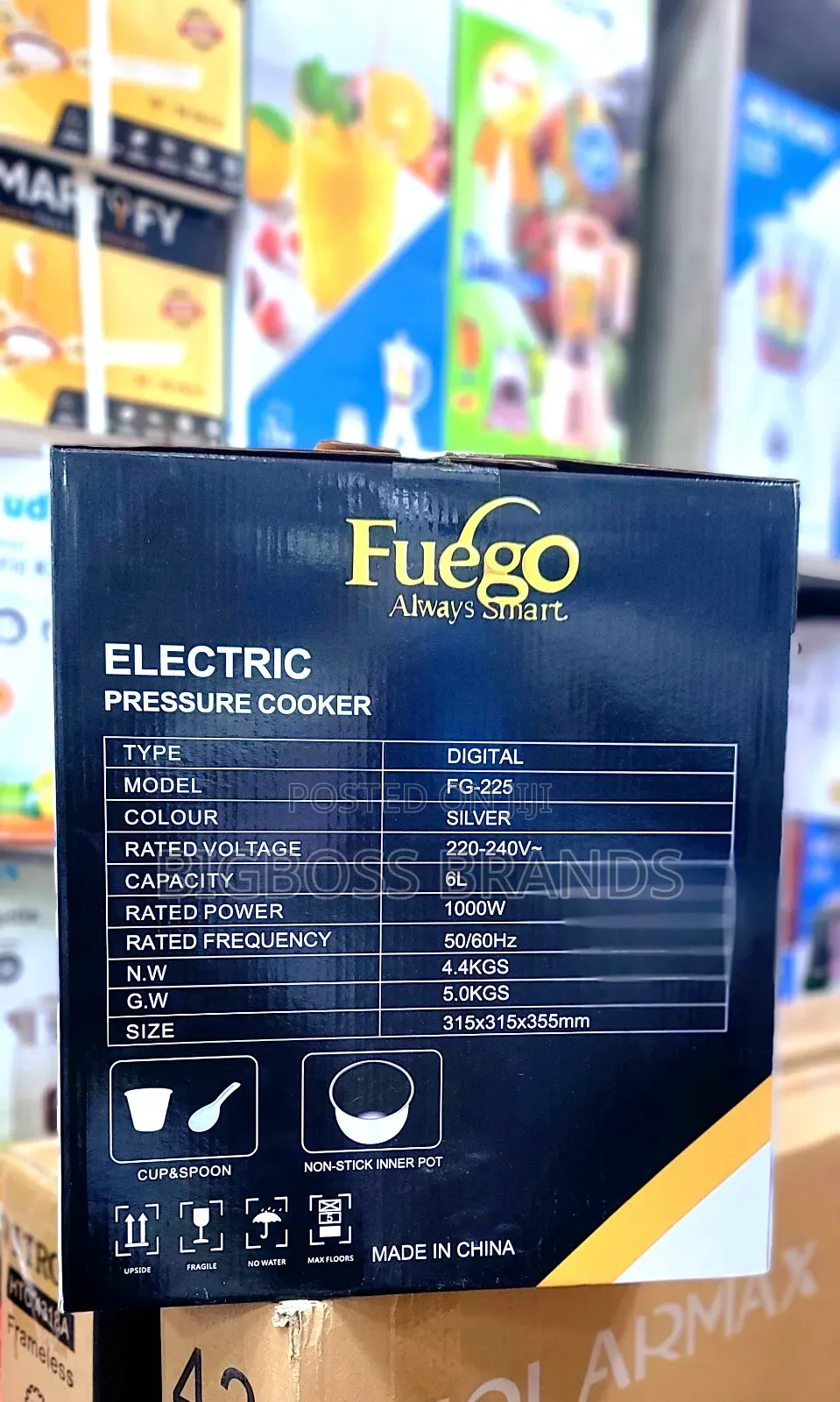 Fuego Electric Pressure Cooker 6 Liters [ Fg-225 ]