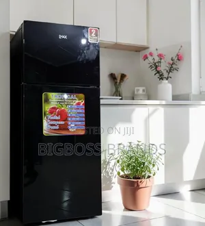 Pmax Fridge 185 Liters Model No. Pmax -165 Black Glass