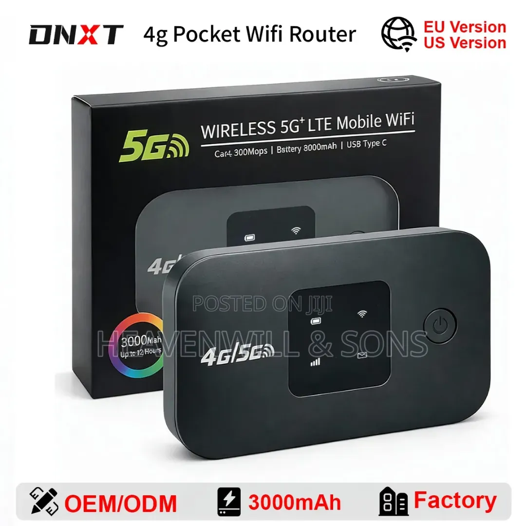 Universal Pocket Wifi Router 4g/5g –300mbps–16 Users | Battery 12+ HRS
