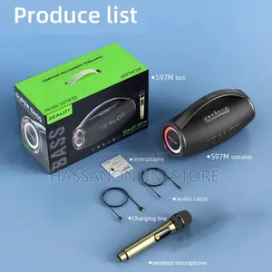 Zealot S97m 80w Outdoor Portable RGB Bluetooth Speaker With Microphone