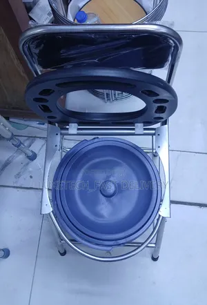 Stainless Steel Portable Toilet Chair for Elderly, Patients, Pregnants