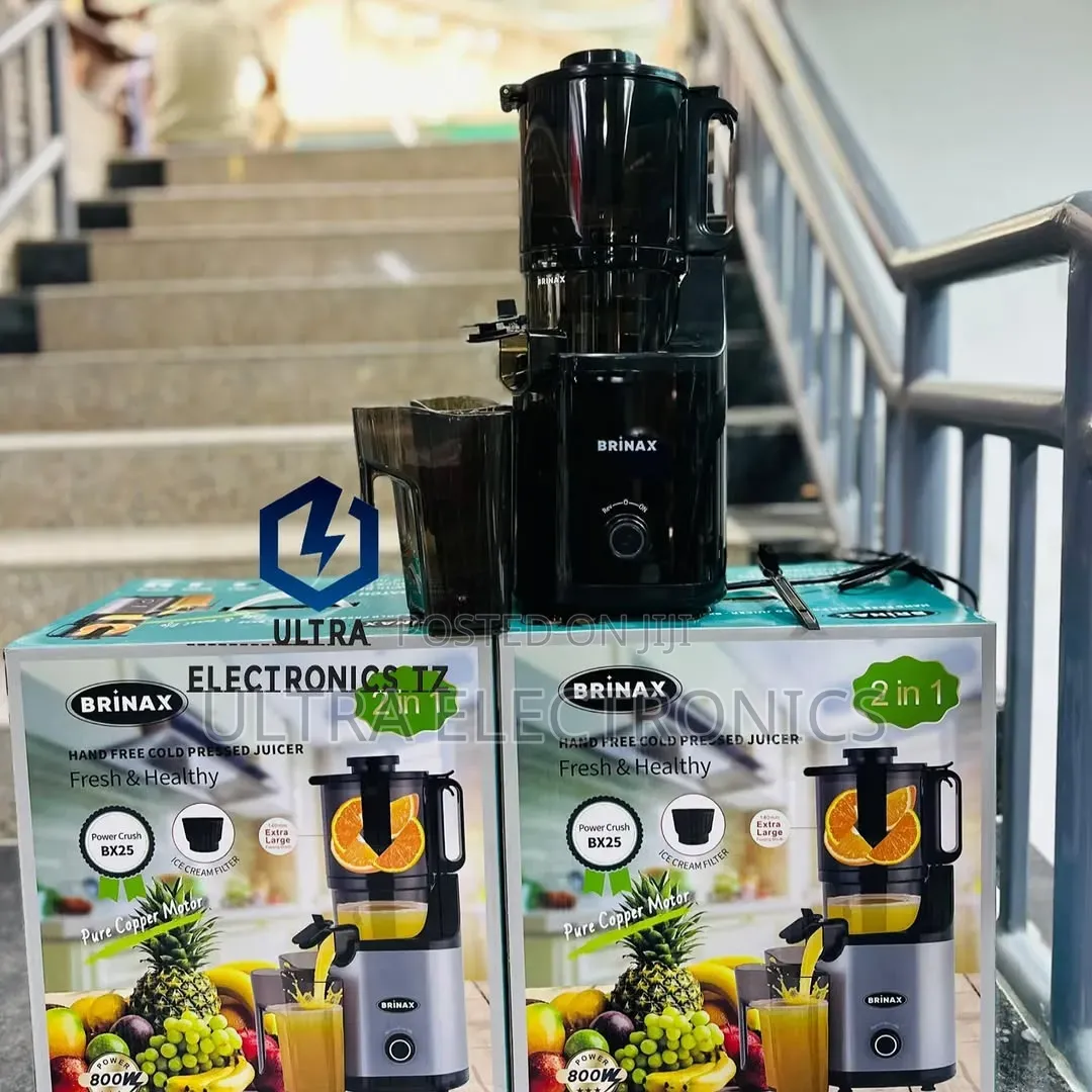 Brinax Hand Free / Slow Juicer 2 in 1 With Ice Cream Filter With 800 W