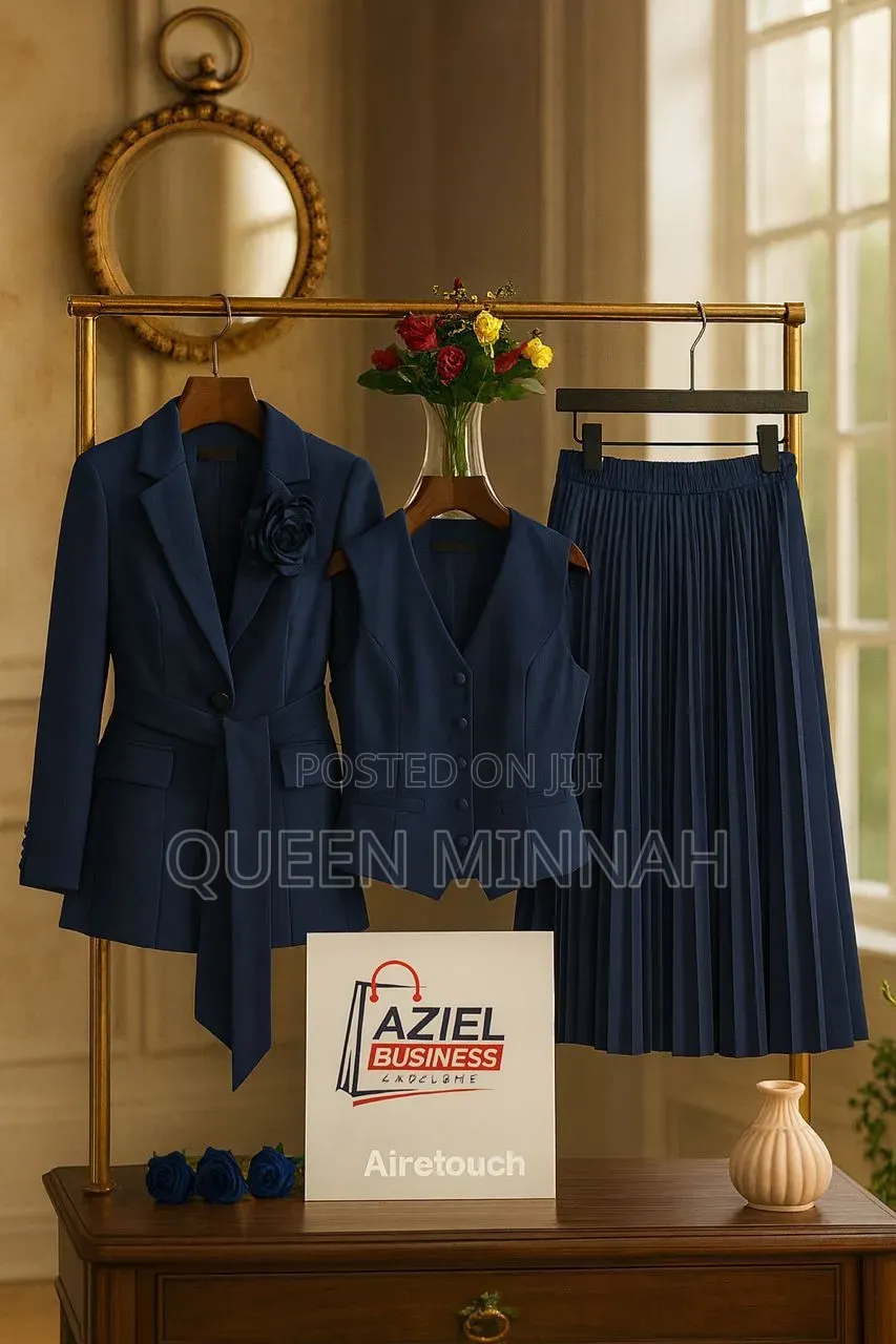 3pcs Suit (Sketi, Koti, Na Kikoti Cha Ndani)