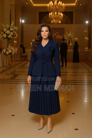3pcs Suit (Sketi, Koti, Na Kikoti Cha Ndani)