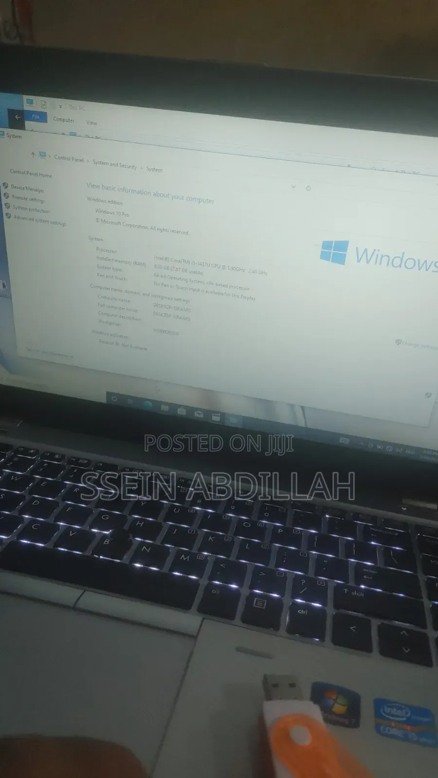 Laptop HP EliteBook Folio 9470M 8GB Intel Core i5 HDD 500GB