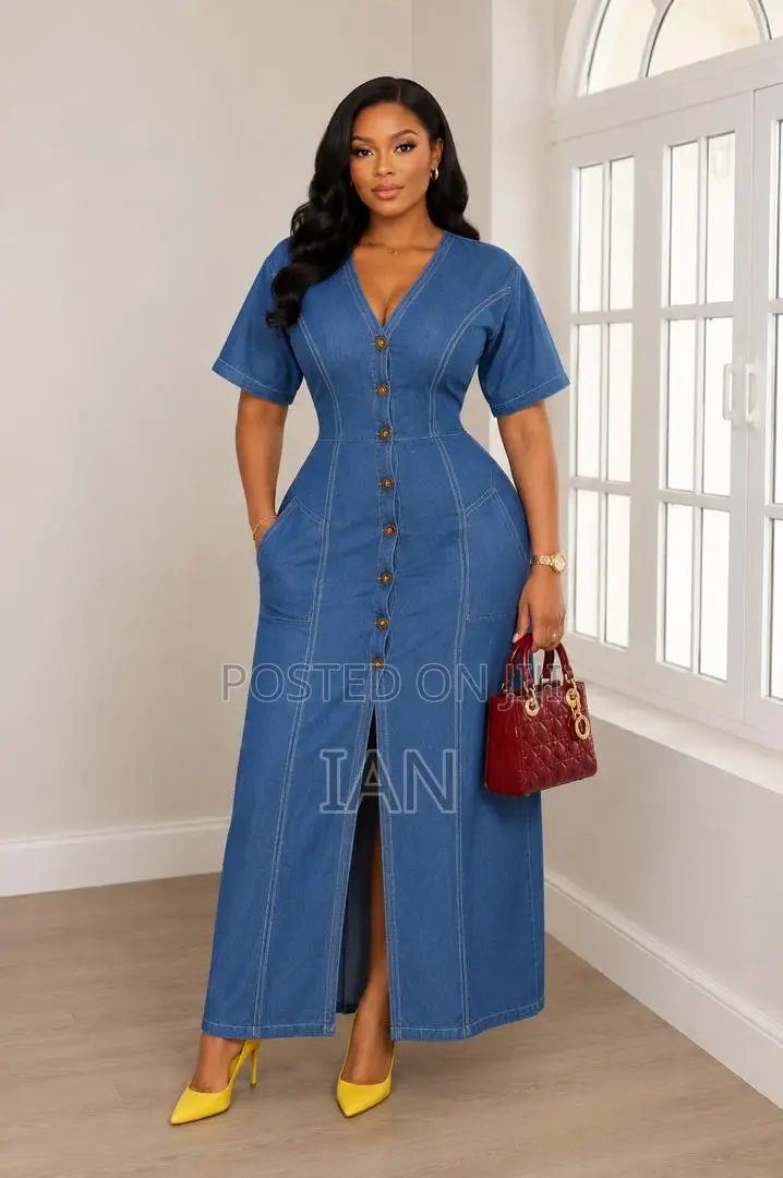 Women Jeans Dress Long