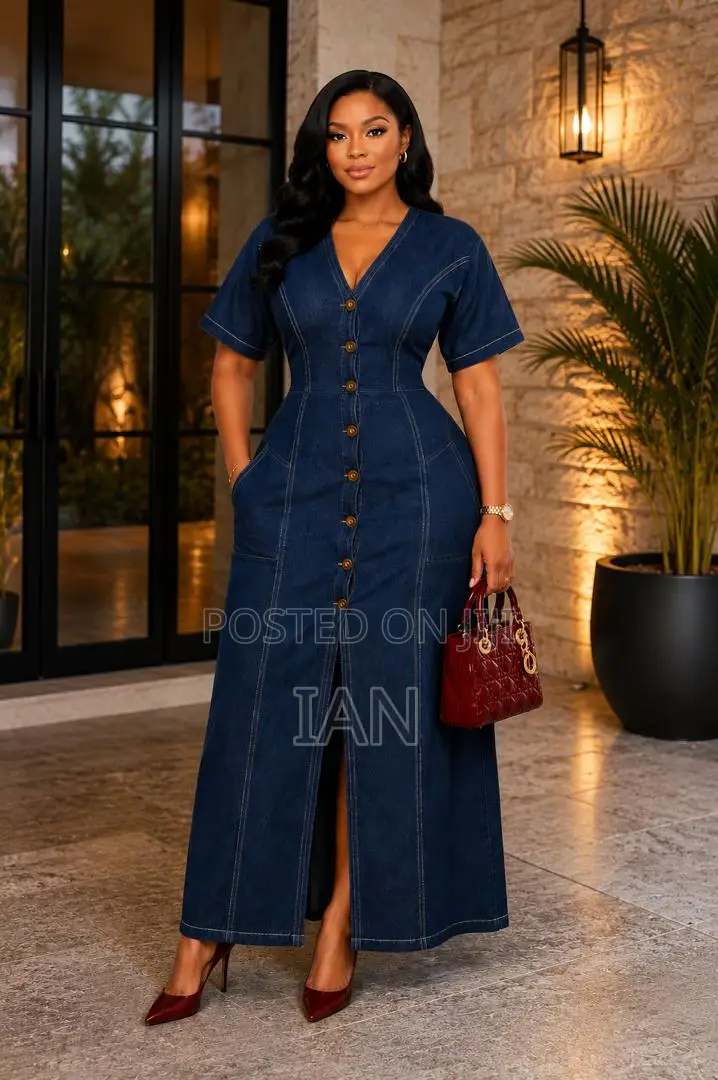 Women Jeans Dress Long