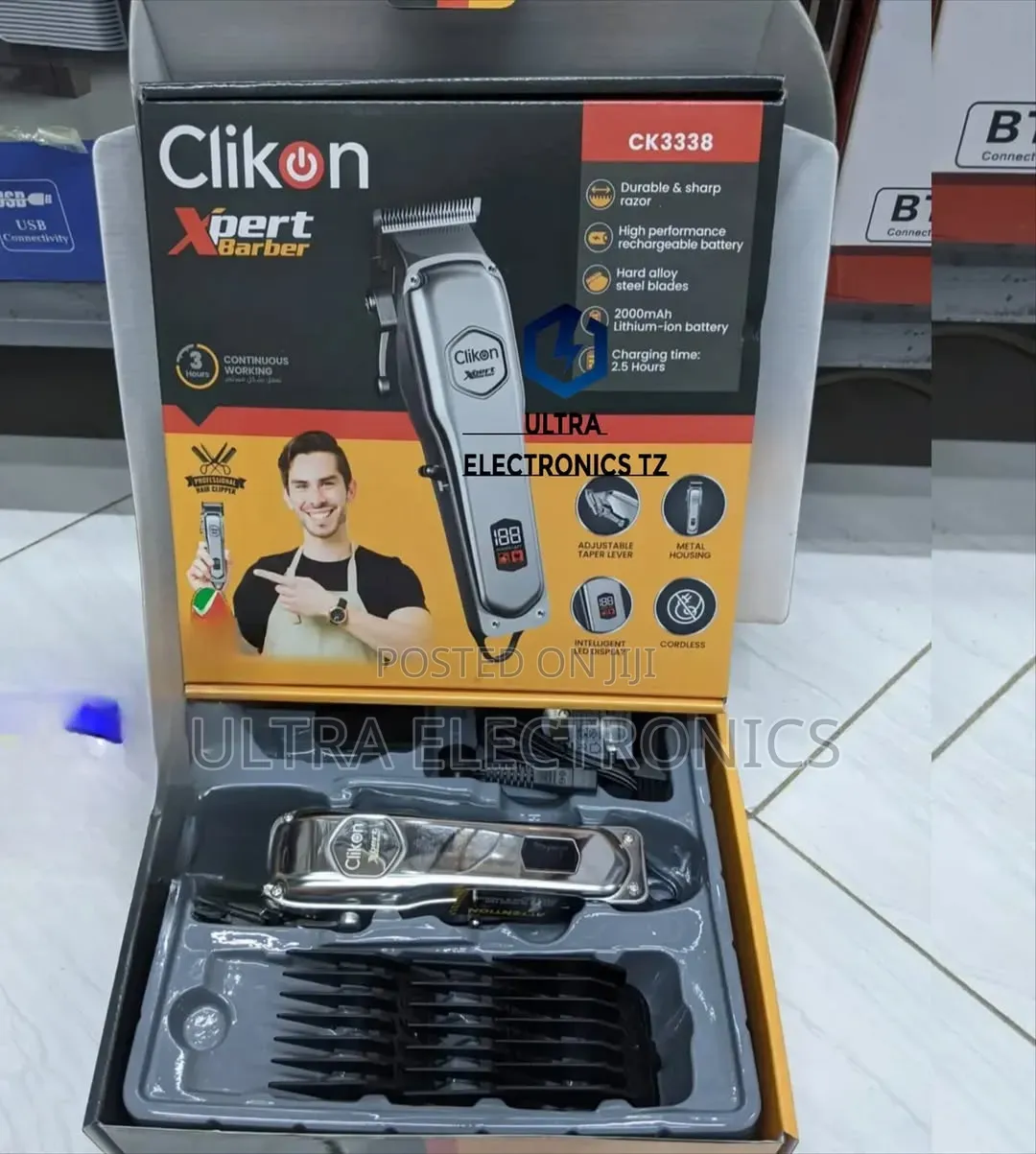 Original Clickon Rechargeable Rofessional Hair Cut/ Clipper Machine