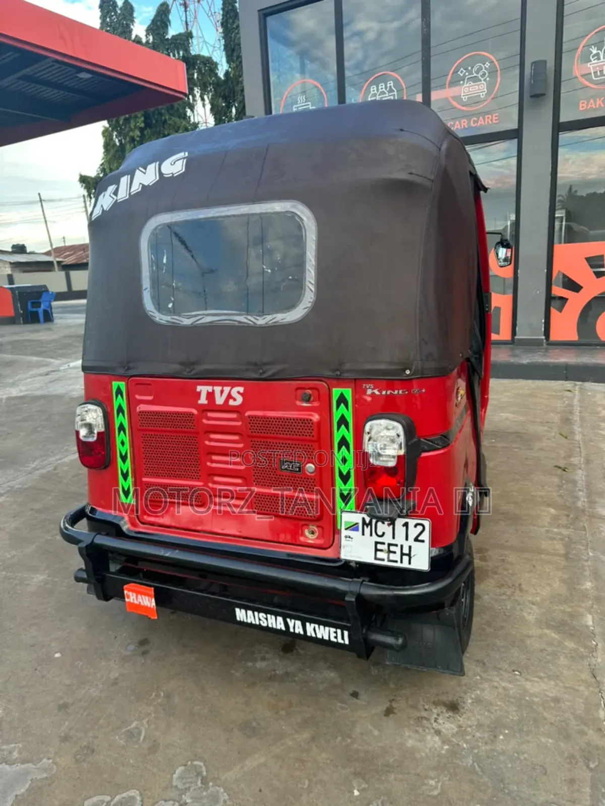 TVS King Deluxe Plus iTouch Start 2024 Red