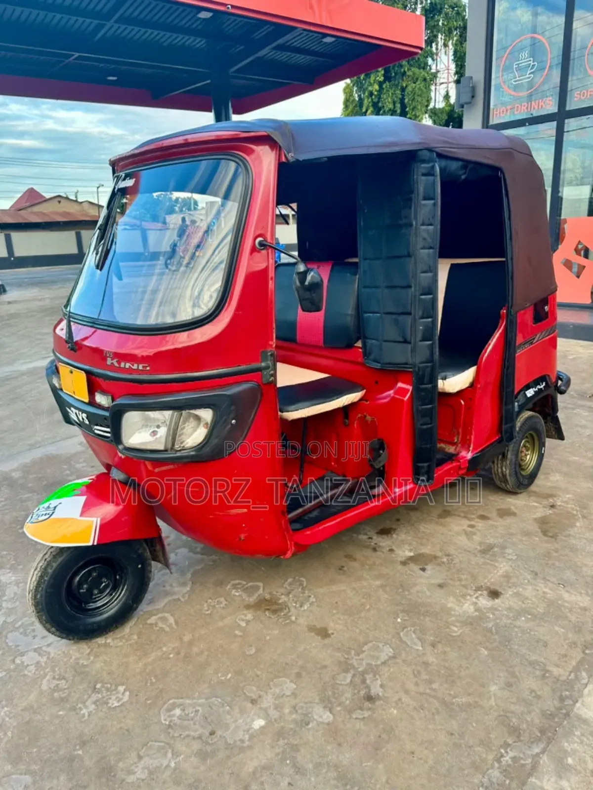 TVS King Deluxe Plus iTouch Start 2024 Red
