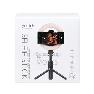 Yesido Portable Selfie Stick With Ring Light