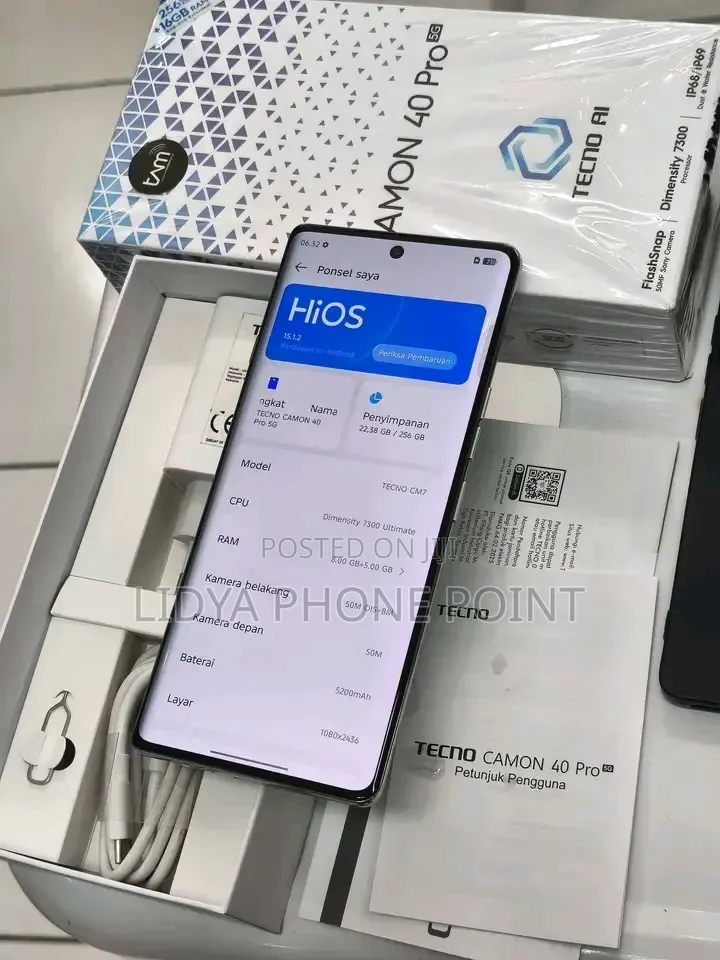 New Tecno Camon 40 Pro 5G 256 GB