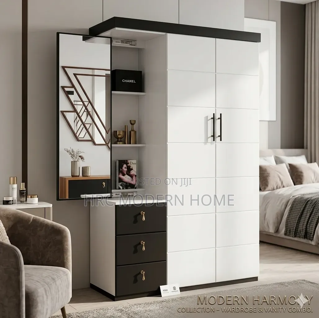 Modern Wardrobe With Dressing Table