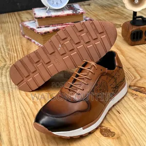 Berlutti and Timberland Brands Men's Original Leather Sneakers Shoes