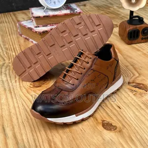 Berlutti and Timberland Brands Men's Original Leather Sneakers Shoes