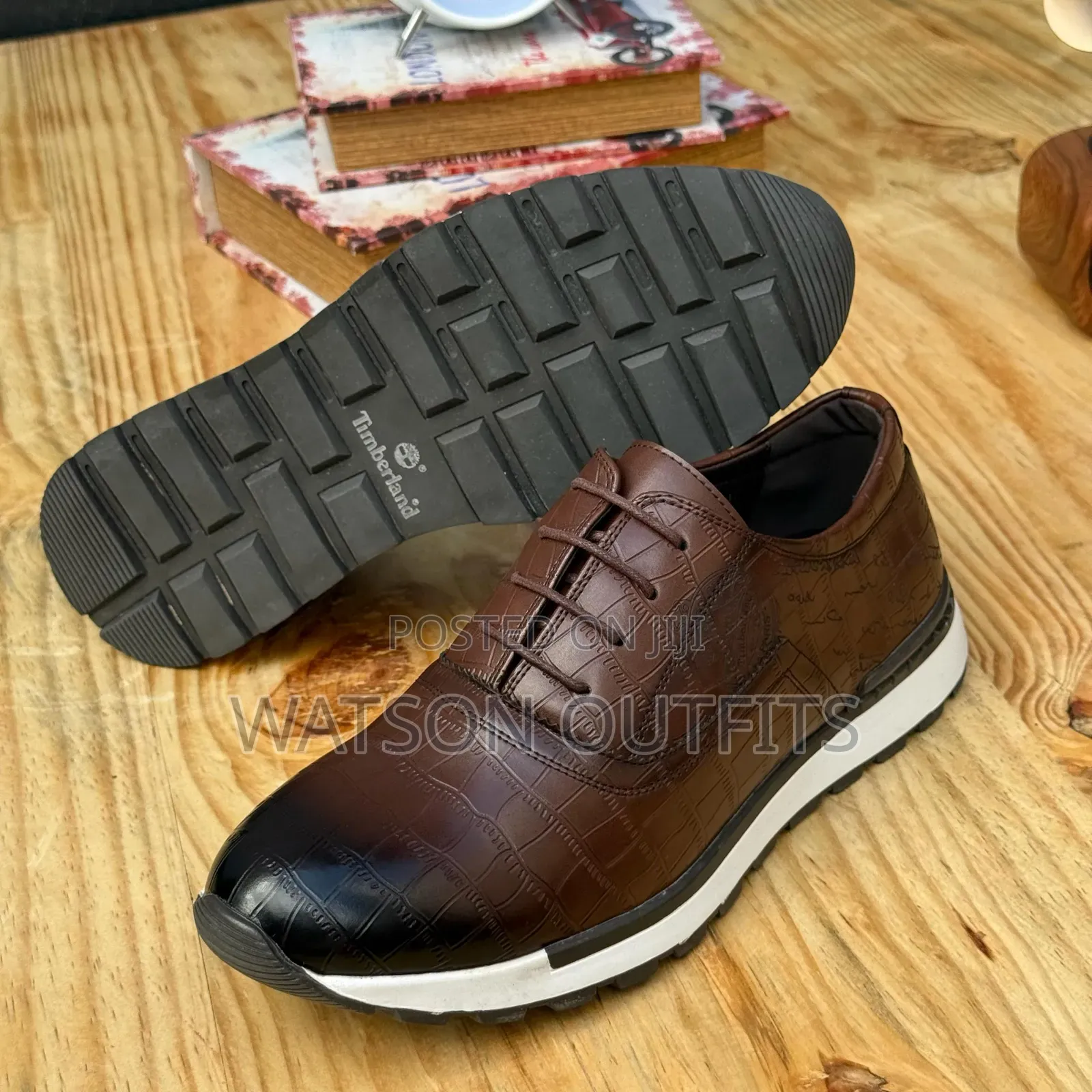 Berlutti and Timberland Brands Men's Original Leather Sneakers Shoes