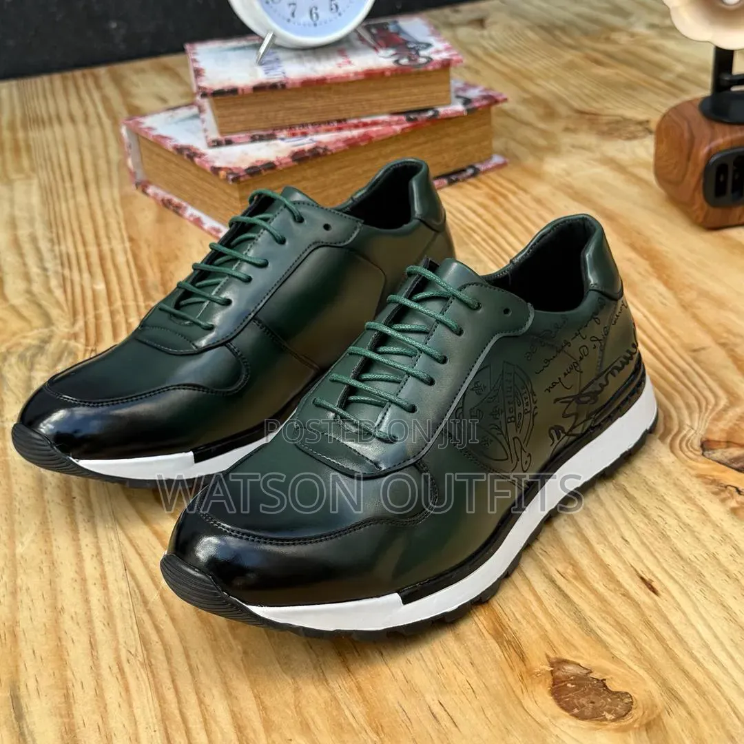 Berlutti and Timberland Brands Men's Original Leather Sneakers Shoes