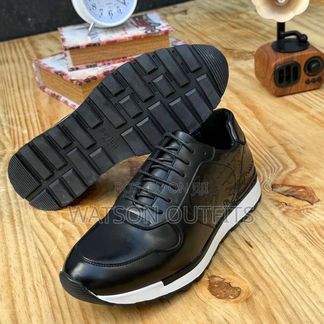 Berlutti and Timberland Brands Men's Original Leather Sneakers Shoes