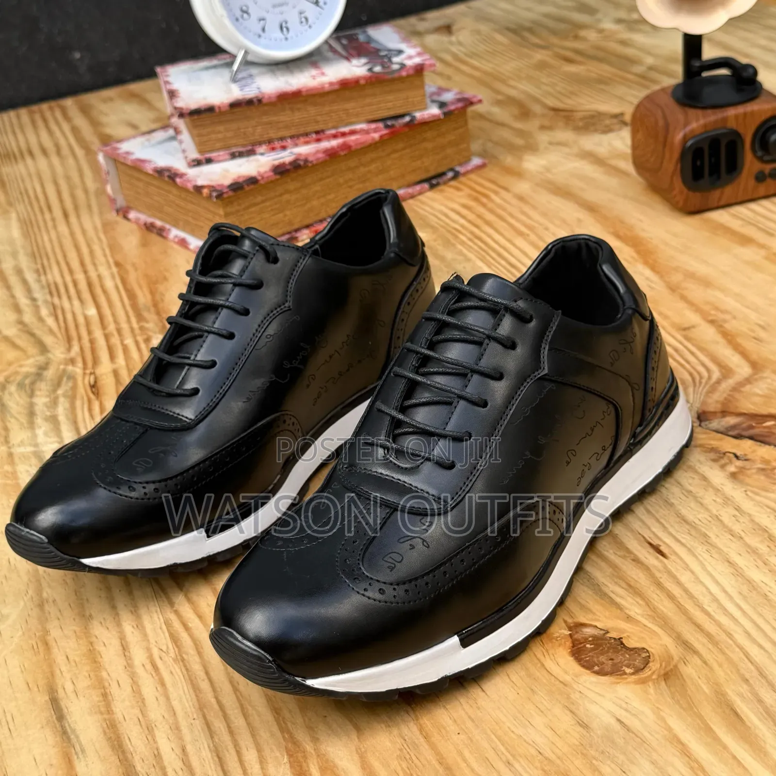 Berlutti and Timberland Brands Men's Original Leather Sneakers Shoes
