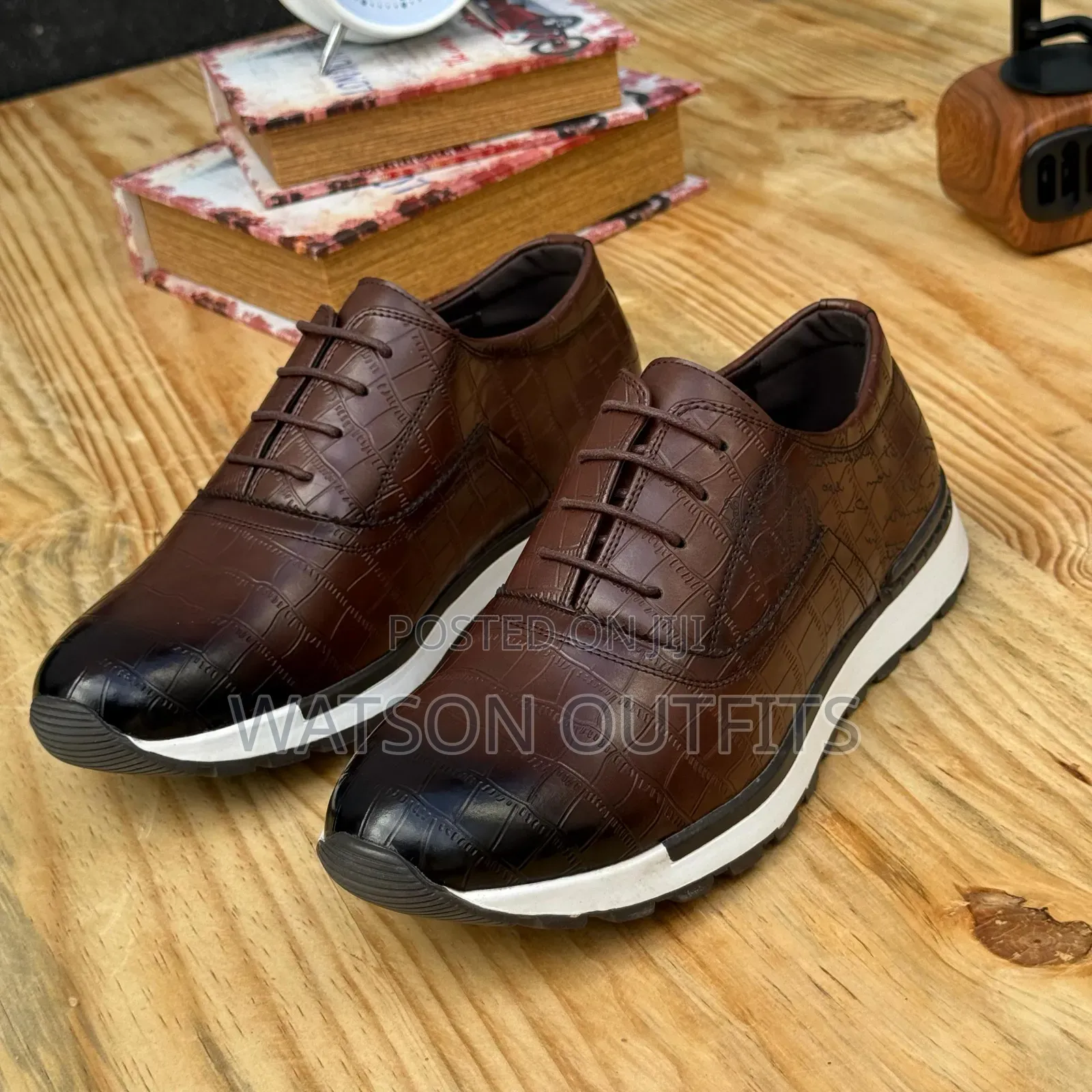 Berlutti and Timberland Brands Men's Original Leather Sneakers Shoes