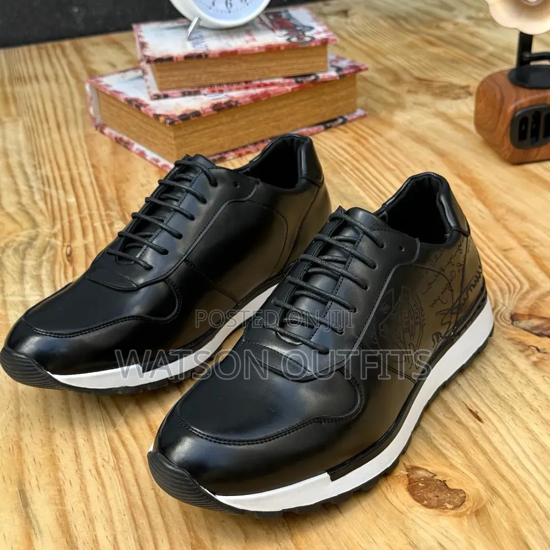 Berlutti and Timberland Brands Men's Original Leather Sneakers Shoes