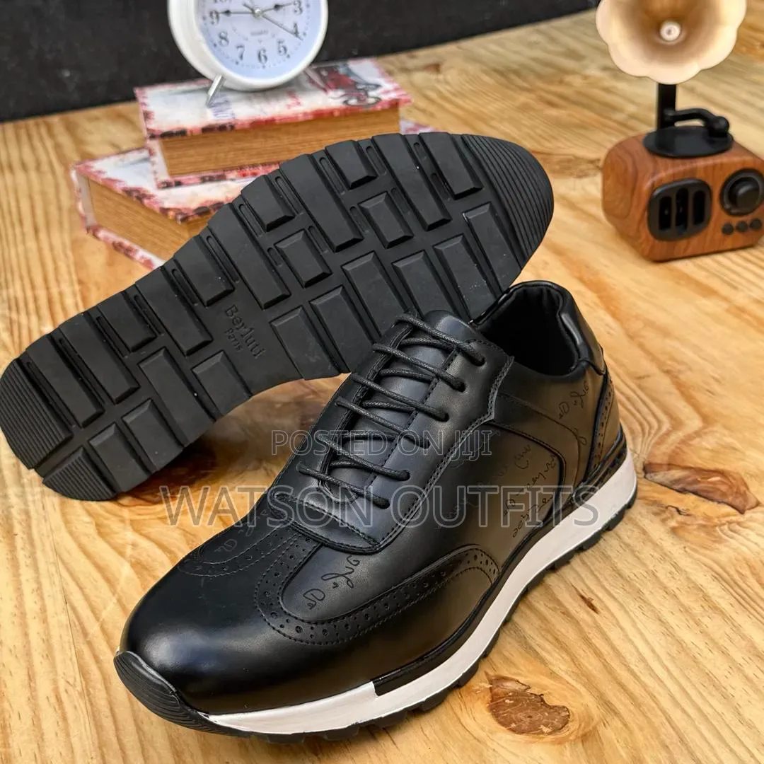 Berlutti and Timberland Brands Men's Original Leather Sneakers Shoes
