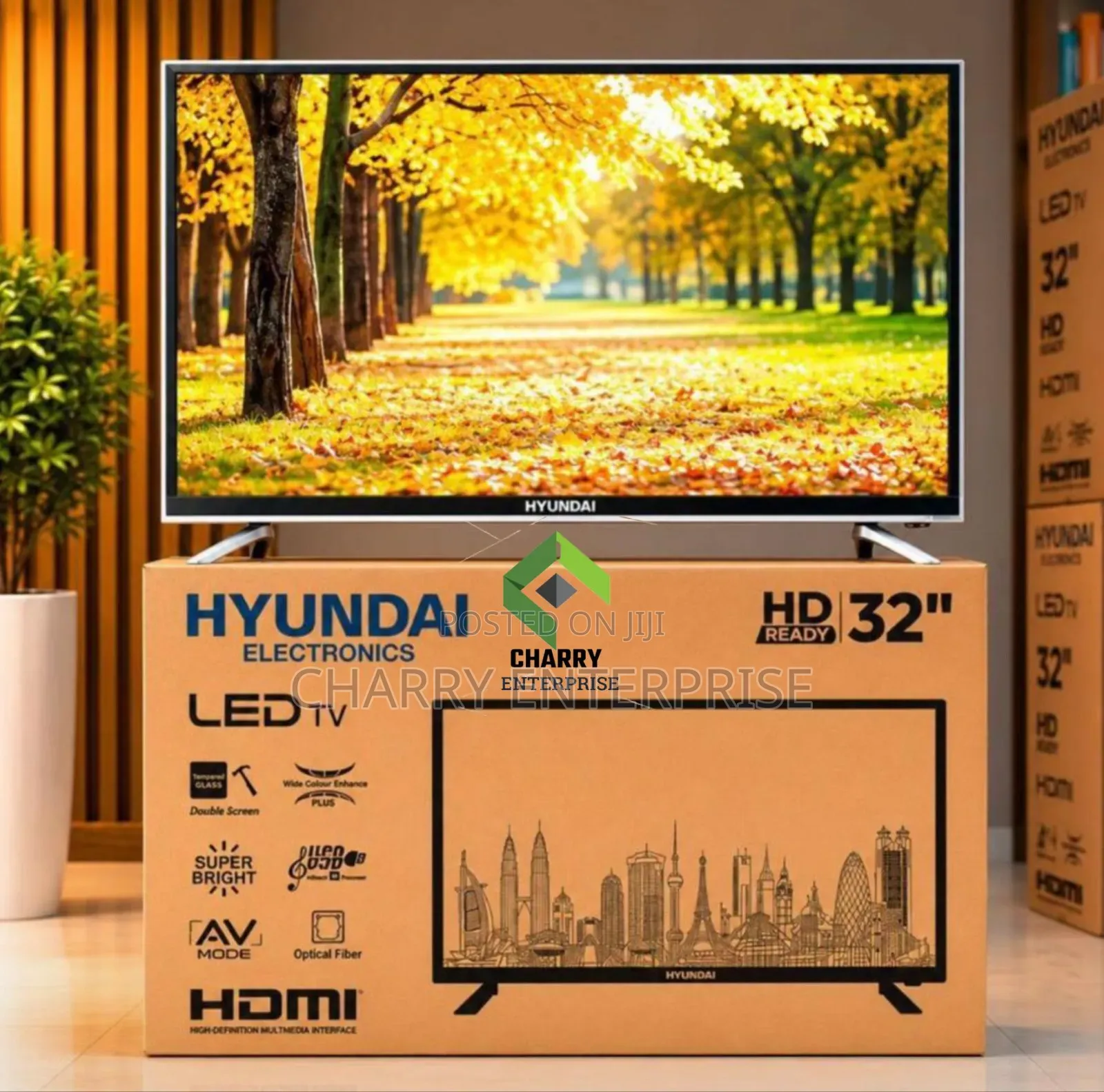 Hyundai Normal Hd Tv Double Glass 32 Inch Super Bright