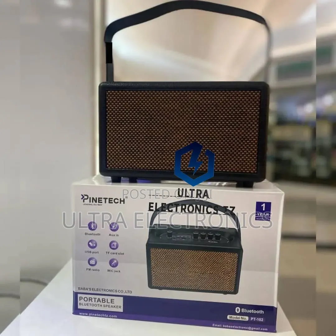 Pinetech Portable Rechargeable Speaker With Mic Port