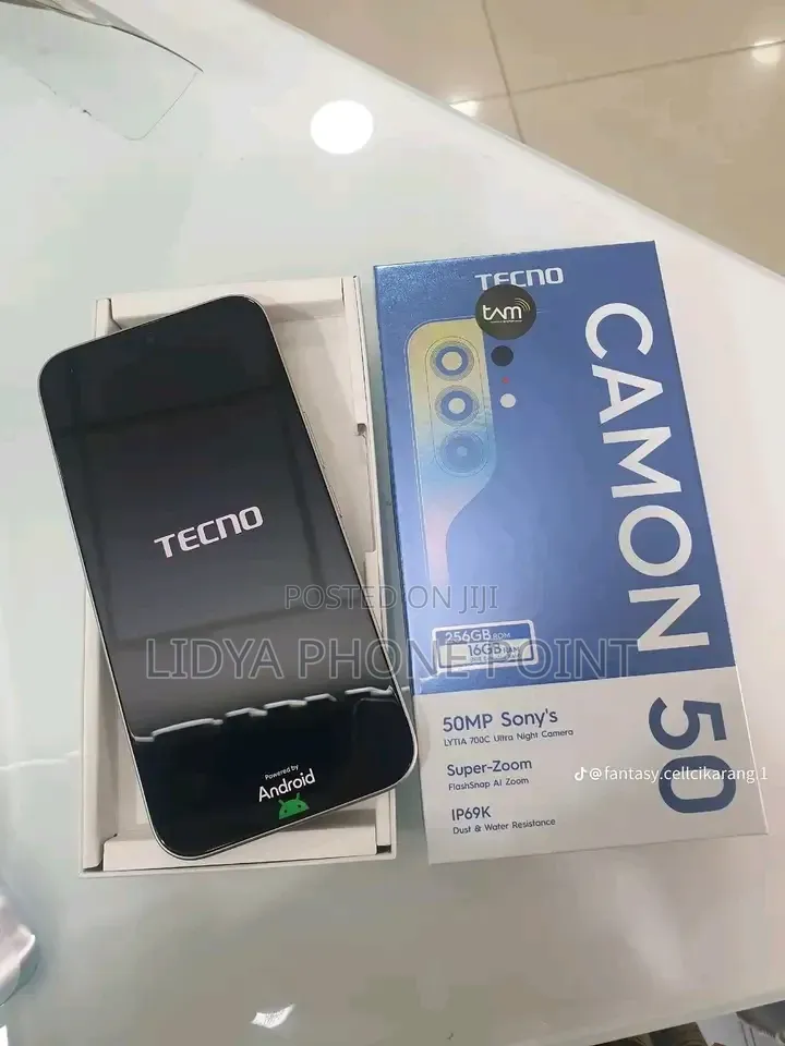 New Tecno Camon 50 256 GB Silver