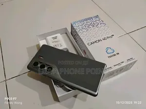 New Tecno Camon 40 Pro 5G 256 GB Black