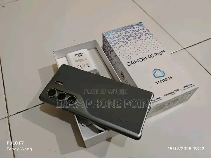 New Tecno Camon 40 Pro 5G 256 GB Black