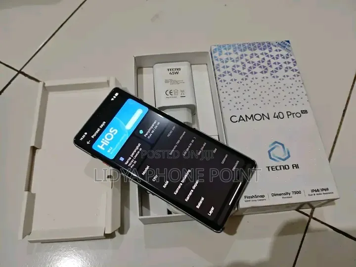 New Tecno Camon 40 Pro 5G 256 GB Black