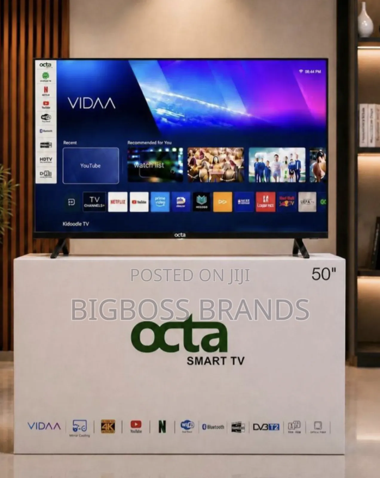 Octa 50 Inches Powered by Vidaa