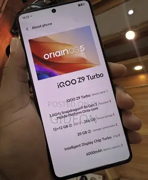 Vivo iQOO Z9 Turbo 256 GB Black