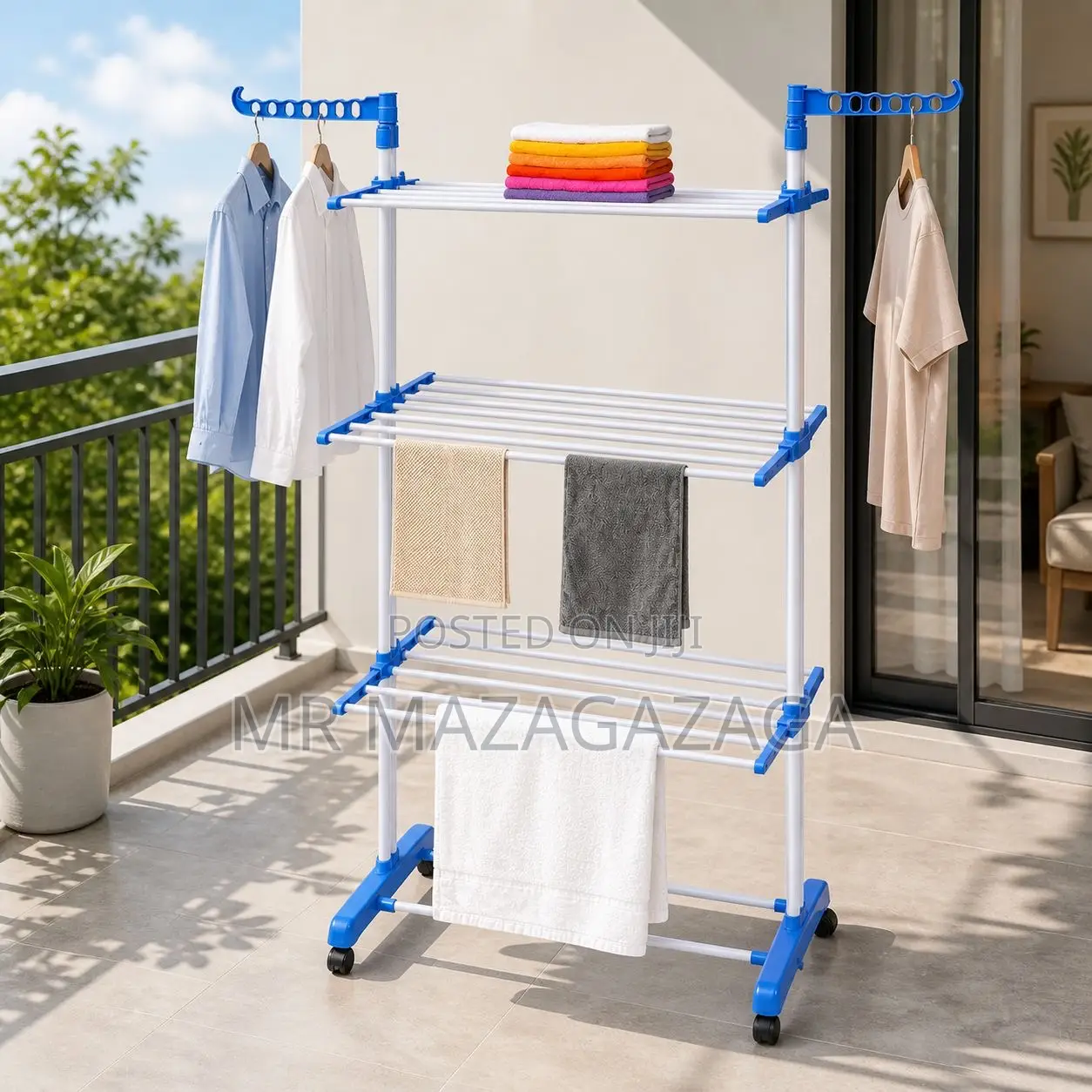 3-Layers Multi Tier Clothes Drying Rack